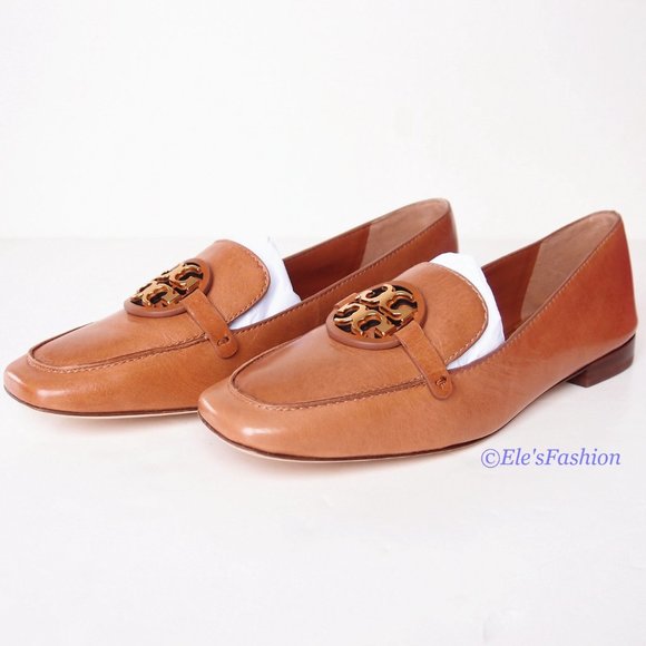 NIB Tory Burch Metal Miller 15mm Leather Loafer TAN US 7 7.5 8 8.5 9 AUTHENTIC - Picture 6 of 16